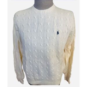 Polo Ralph Lauren Men’s Lambswool Cable Knit Sweater W/Tags Sz. L